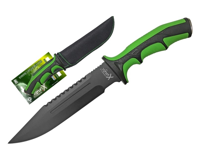 Faca Esportiva Cabo Verde Lamina Preta C/ Bainha Xv 2909