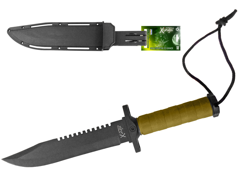 Faca Esportiva XV3404 C/ Bainha De Plástico 35 cm