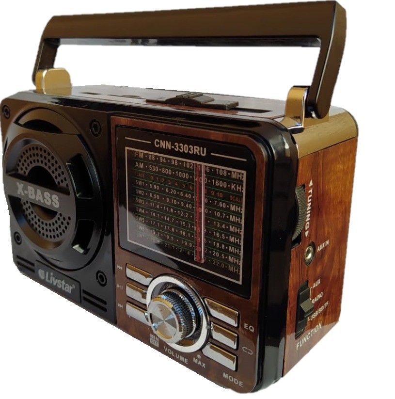 Rádio CNN-3303 Am/Fm/Sw Usb/Sd 