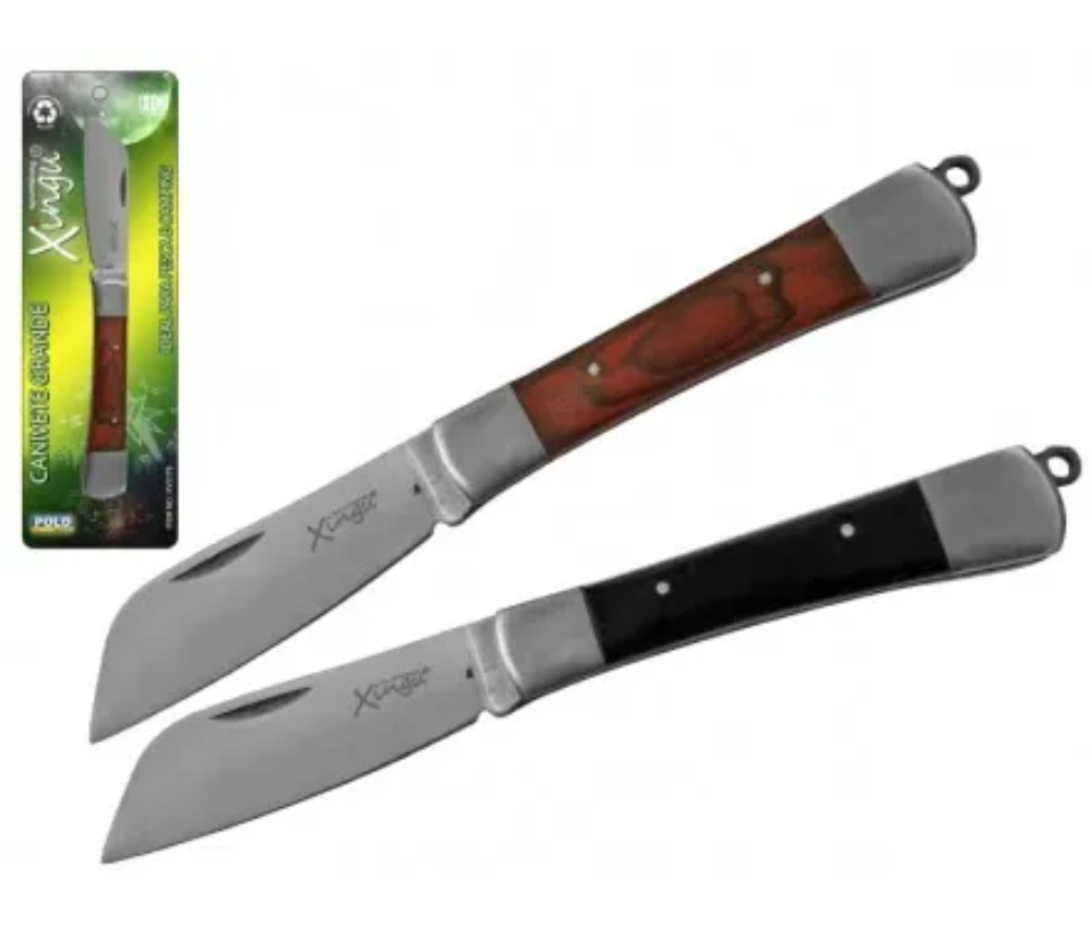 Canivete Dobrável Cabo De Madeira XV 3180 17,5cm