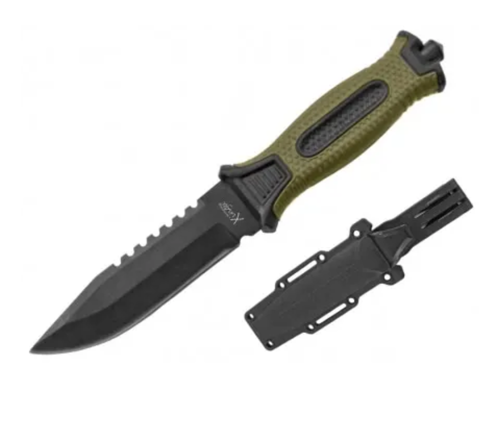 Faca Esportiva C/ Bainha De Plástico XV 3440 25cm