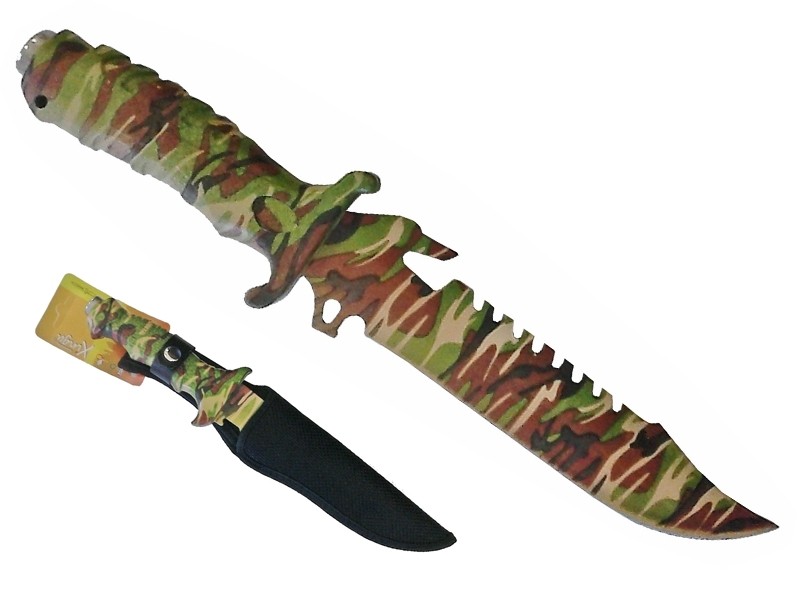 Faca Esportiva Camuflada XV 2563 31 cm