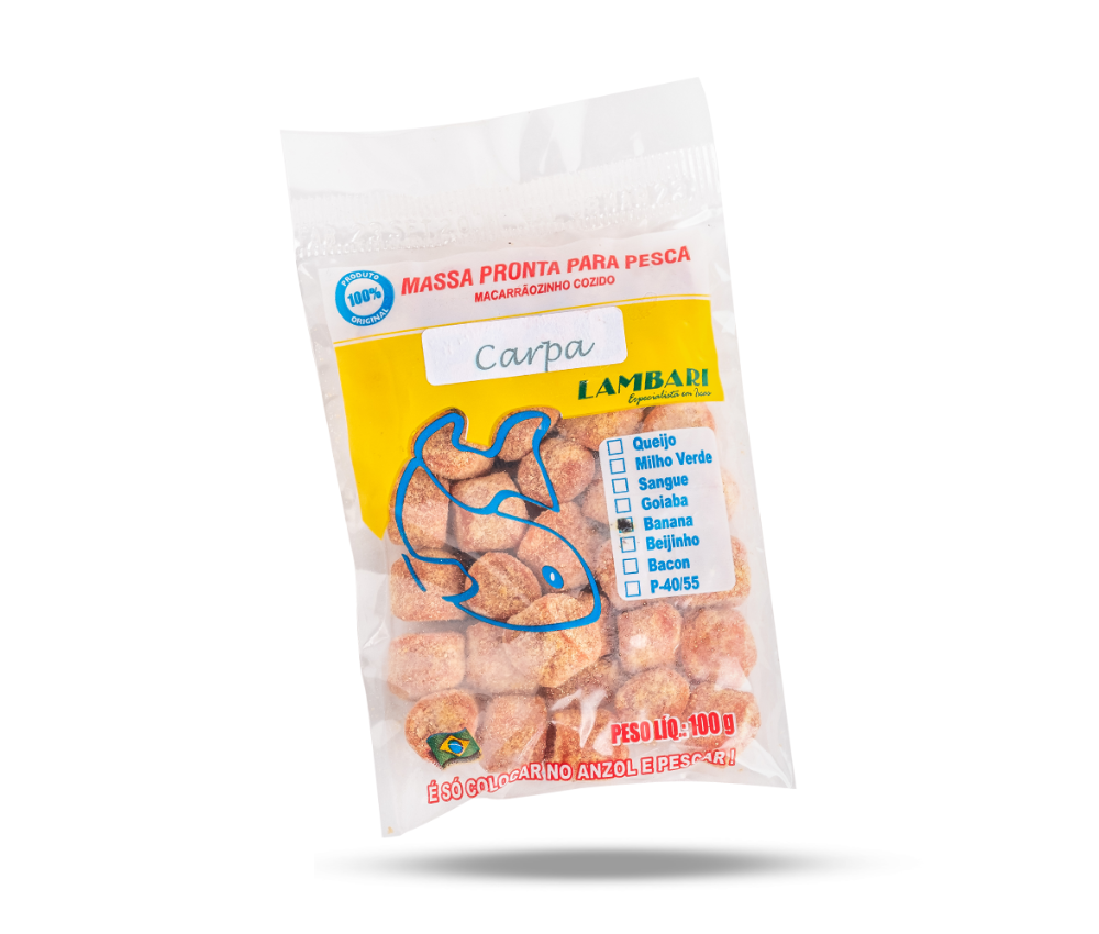Massa Para Pesca Carpa Mel E Banana 100g