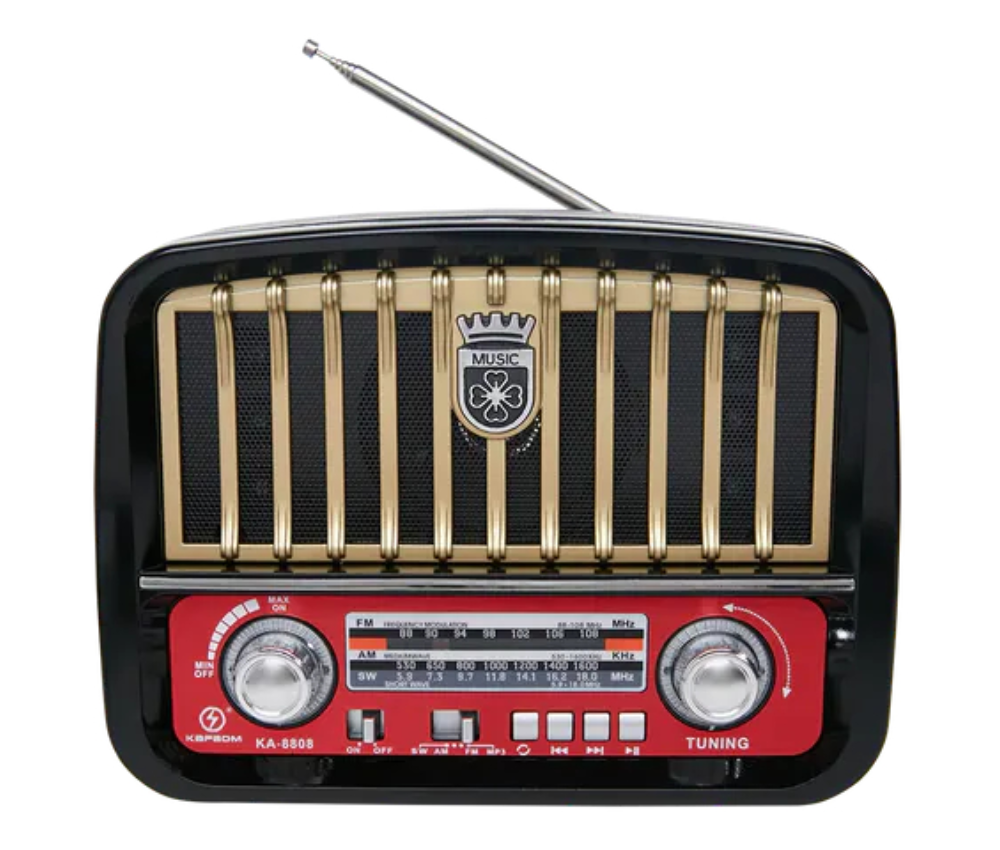 Rádio KA-8808 Bluetooth/Usb/Tf/Fm/Aux