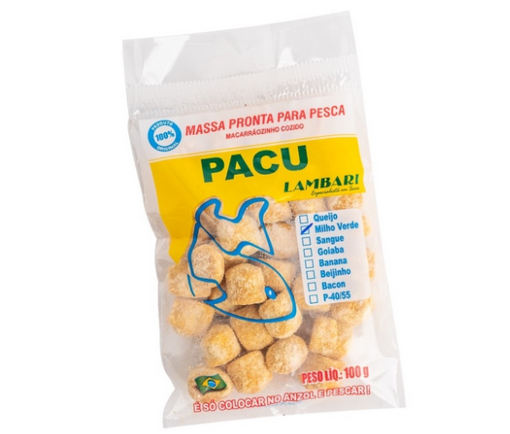 Massa Para Pesca Pacu Milho Verde 100g