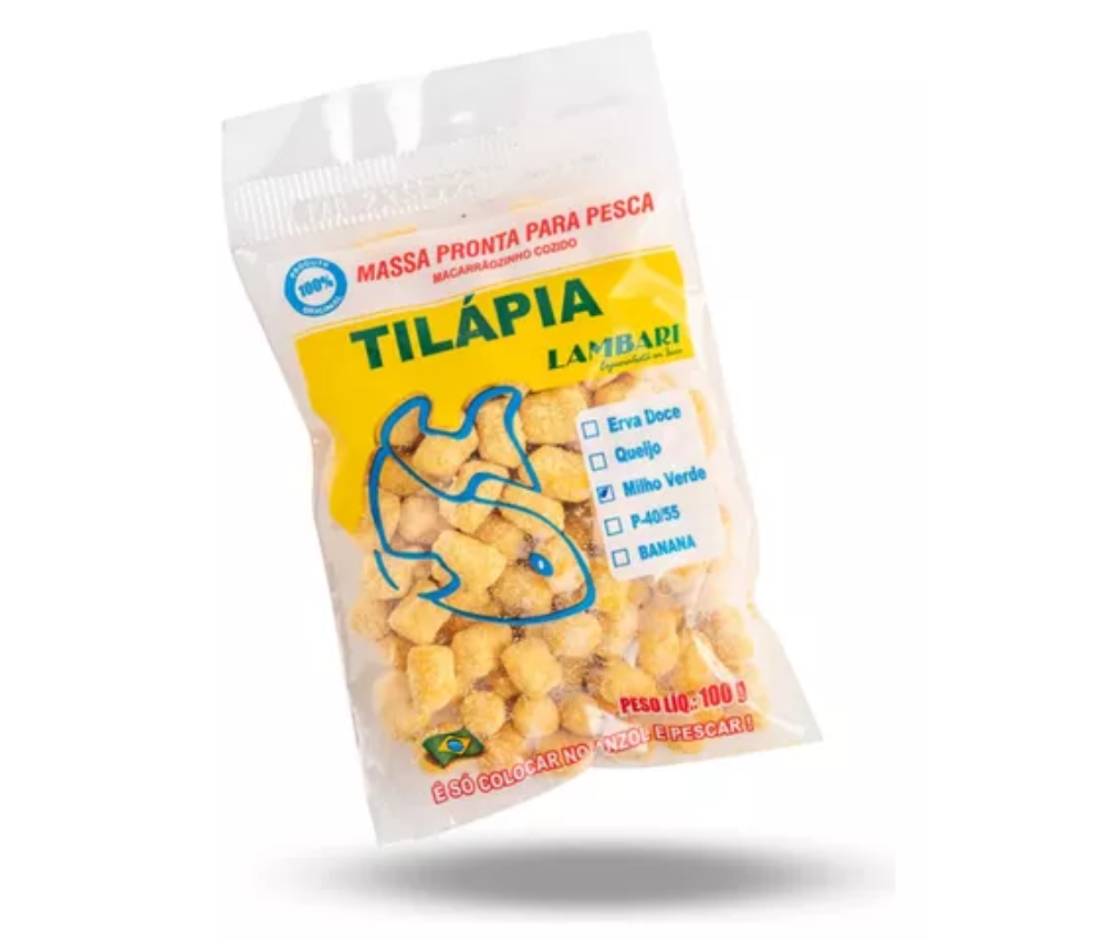 Massa Para Pesca Tilápia Milho Verde 100g