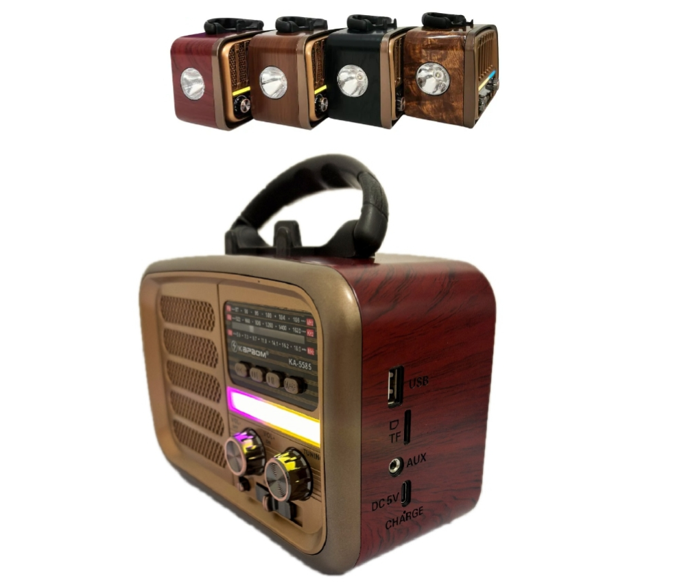 Rádio KA-5585 Am/Fm/Sw Usb/Sd Bluetooth Com Lanterna 