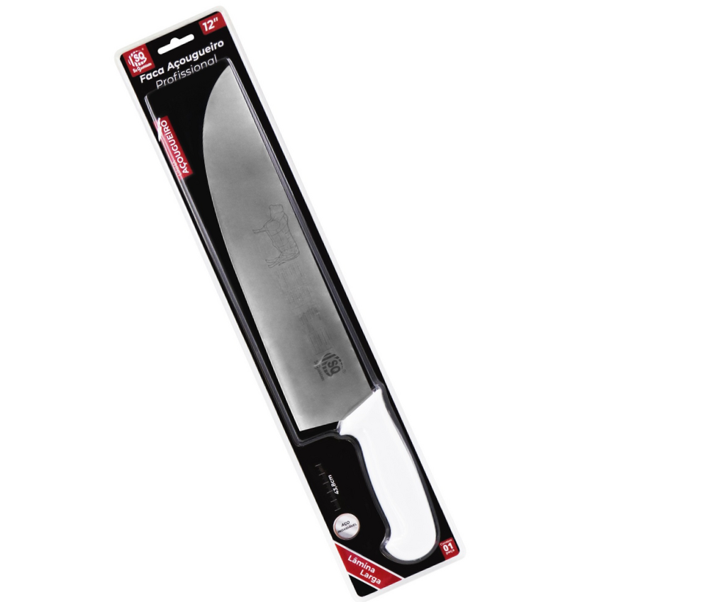 Faca Açougueiro Cabo Polietileno SQ-3512 43,8cm