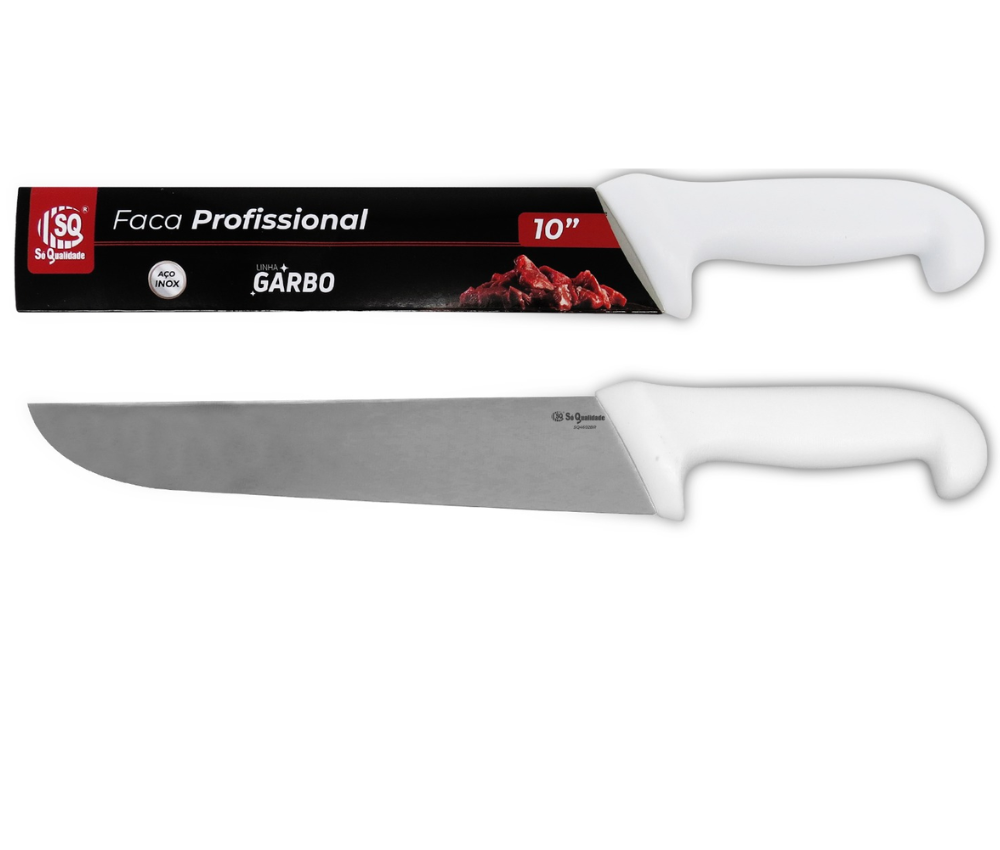 Faca De Cozinha Profissional Cabo Polietileno 10 SQ-4602 39 Cm