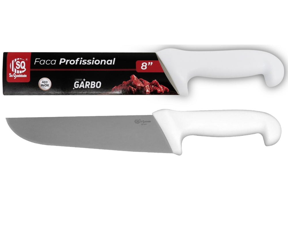 Faca De Cozinha Profissional Cabo Polietileno 8 SQ-4601 34 Cm
