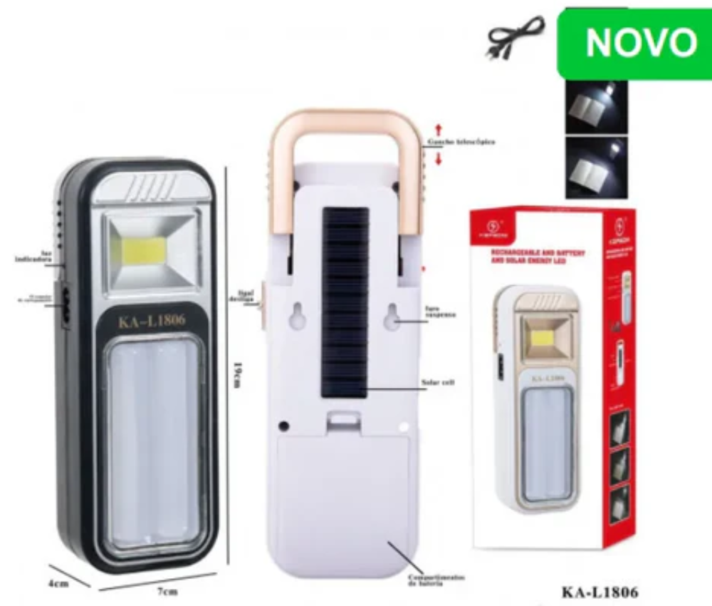 Luminária Solar KA-L1806 18cm