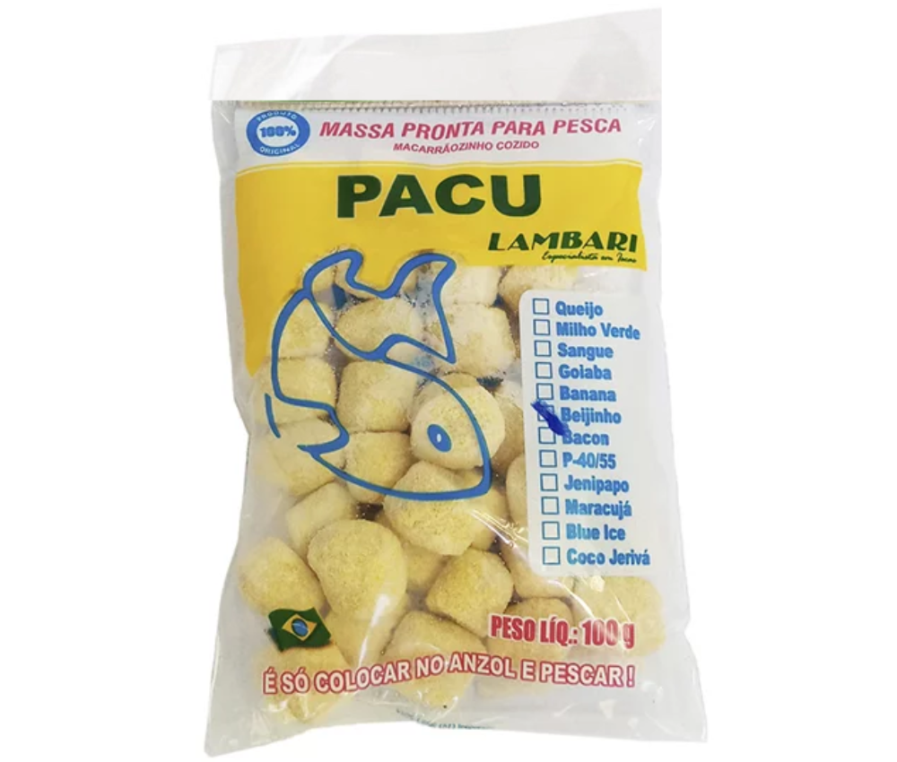 Massa Para Pesca Pacu Beijinho 100g