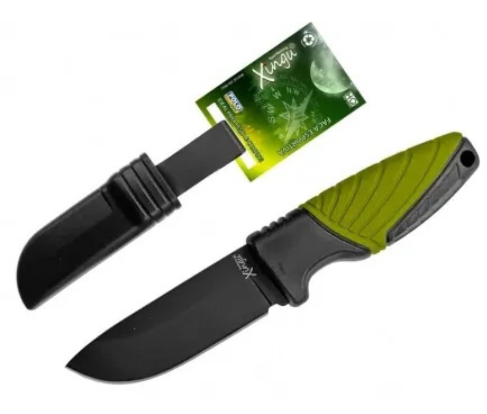 Faca Esportiva XV3696 C/ Bainha De Plástico 16,5cm