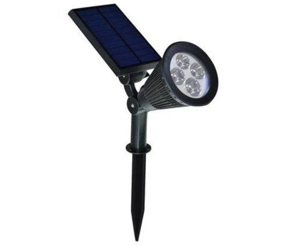 Luminária Jardim Solar BOM-4602 9leds 30CM