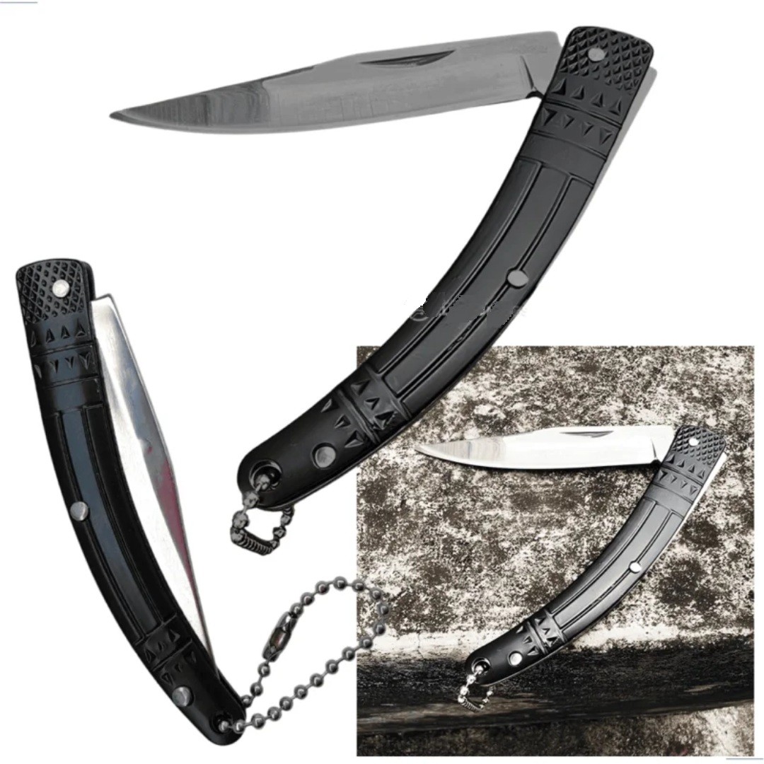 Canivete Dobrável Inox SLK-D50 Estojo Com 4 Peças