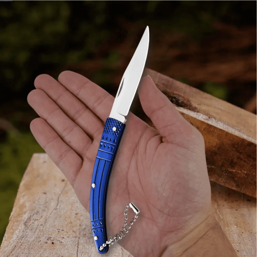 Canivete Dobrável Inox SLK-D50 Estojo Com 4 Peças