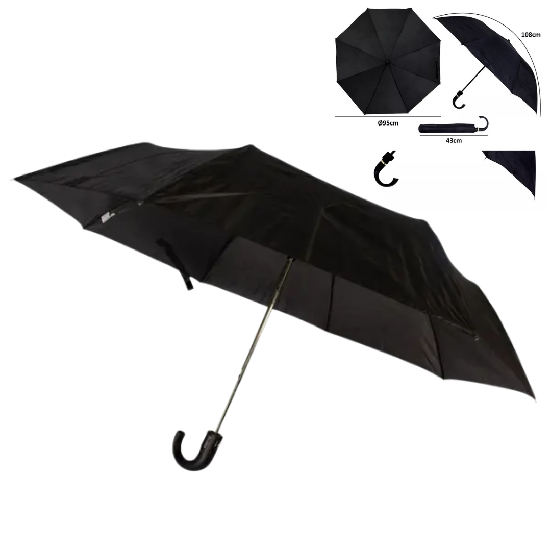 Guarda-Chuva Automático Retrátil Preto LS-9927