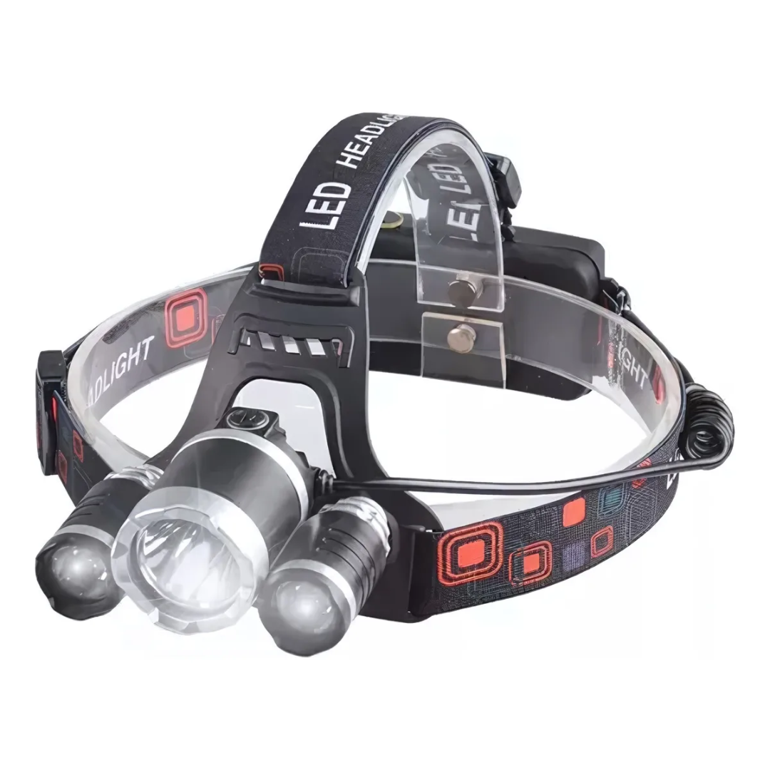 Lanterna De Cabeça LT-400A 3 Leds