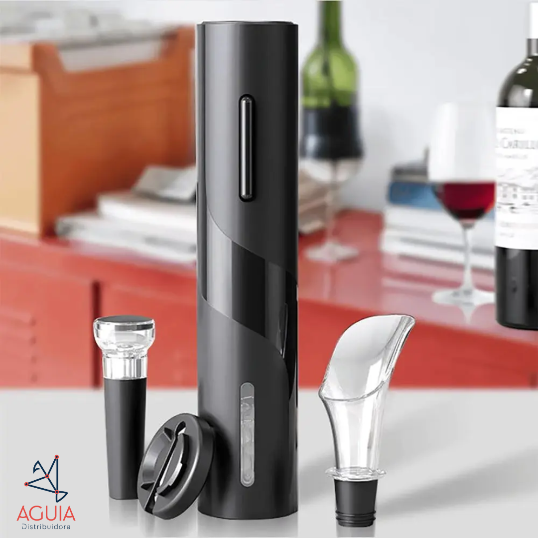 Saca Rolhas Abridor De Vinho Elétrico Recarregável BM-F975 21cm