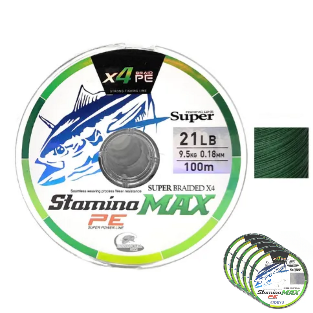 Linha Multifilamento 4x Pe Max Green 5x100m