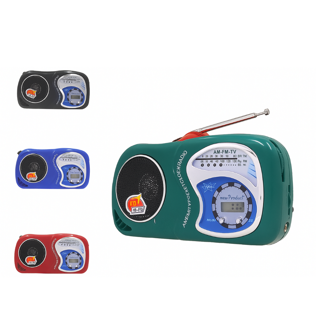 Radio K-2019 Mini A Pilha Fm/Am 14x7cm