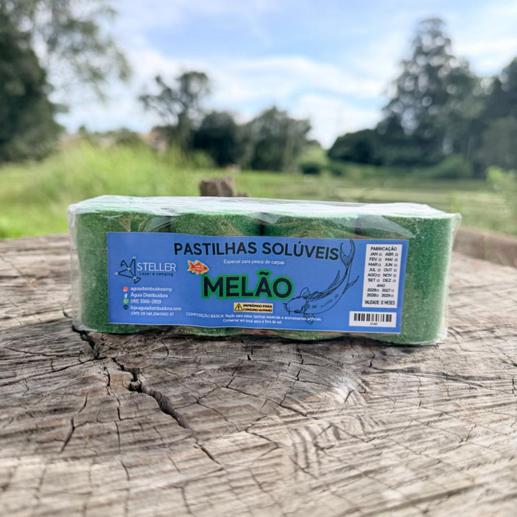 Pastilha Para Pesca Steller Melão 4 Und