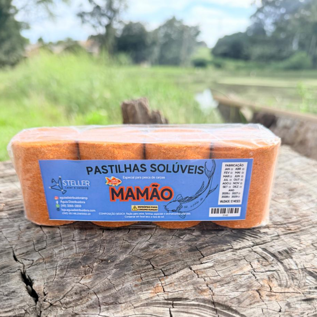 Pastilha Para Pesca Steller Mamão 4 Und