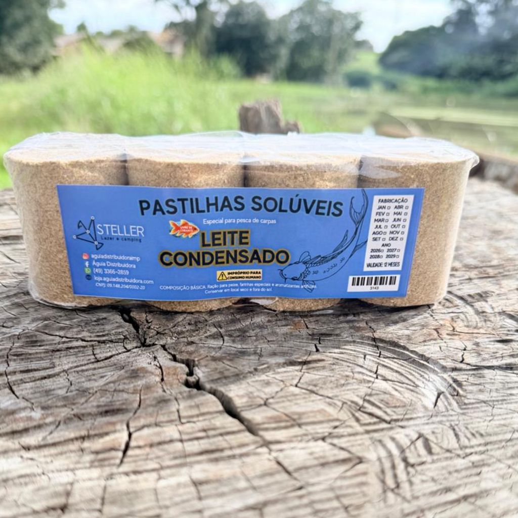 Pastilha Para Pesca Steller Leite Condensado 4 Und
