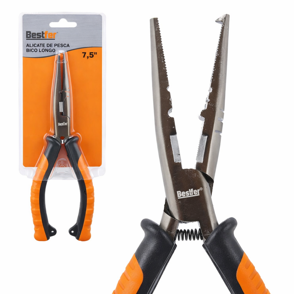 Alicate Pesca Bico Reto Longo 7,5'' Bfh2925