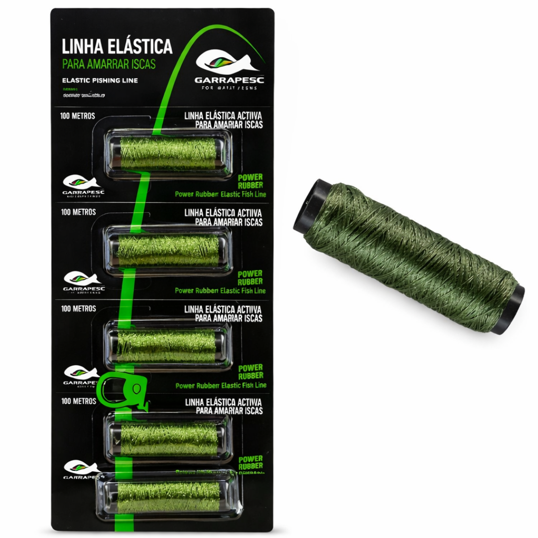 Elástico Para Pesca Verde 5x100m