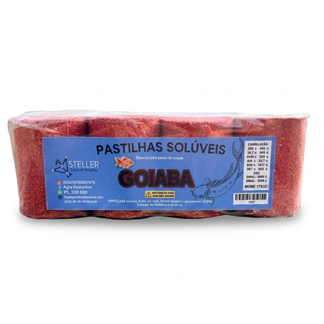 Pastilha Para Pesca Steller Goiaba 4 Und