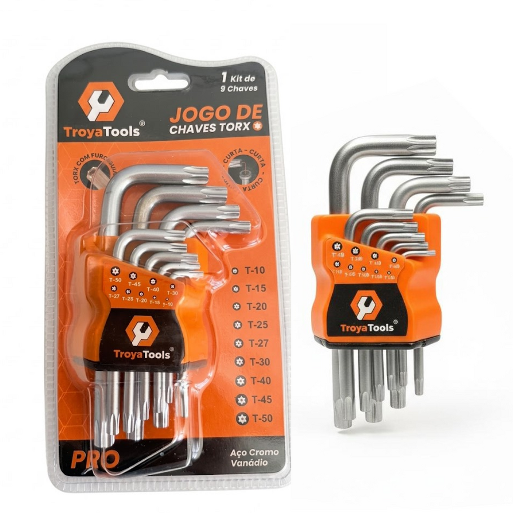 Jogo De Chaves Torx TRY-6416 9 Pcs Curta