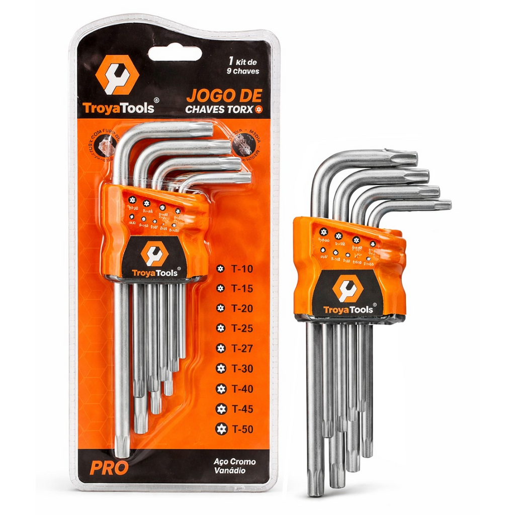 Jogo De Chaves Torx TRY-6417 9 Pcs Media