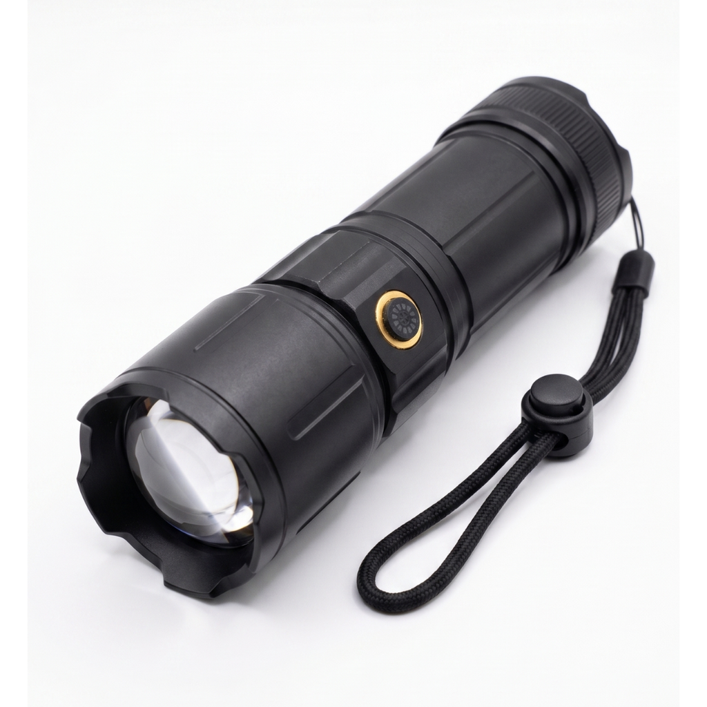 Lanterna Tática LE-8384 Laser C/ Zoom 16cm