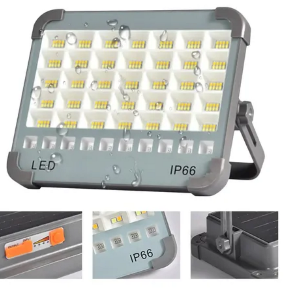 Refletor Holofote Solar LE-2249 260 Leds 500w 21x17cm