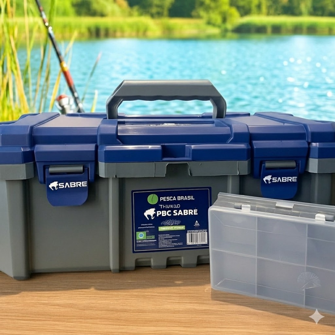 Maleta De Pesca Sabre 098055 44x23x18 + Caixa Organizadora